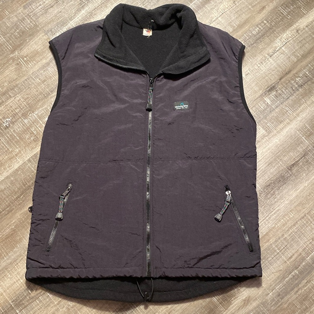 Vintage 90s Wyoming Wear Jackson Hole Mens Small Spell Out Fleece Lined Vest USA